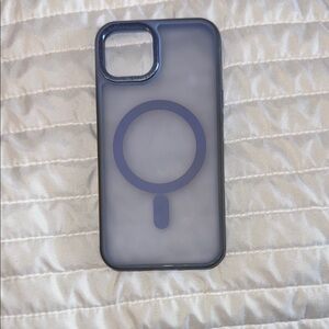 Blue MagSafe Compatible iPhone case (gently used, some dicoloration on the sides